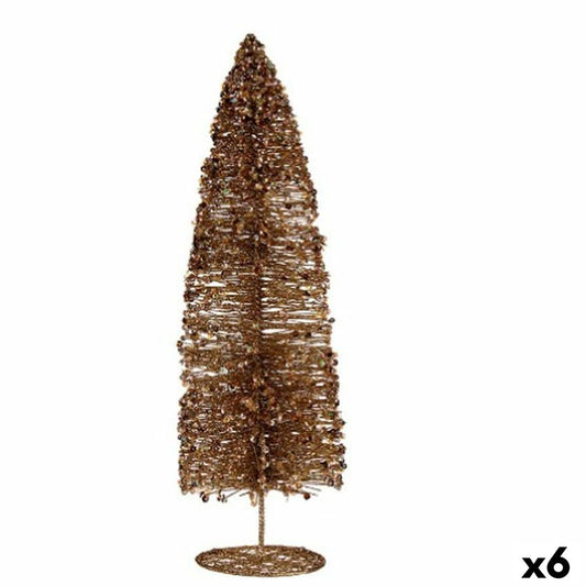 Christmas Tree Krist+ R201-034P-3 Golden Christmas Tree 10 x 41 x 10 cm Sequins (6 Units)-0