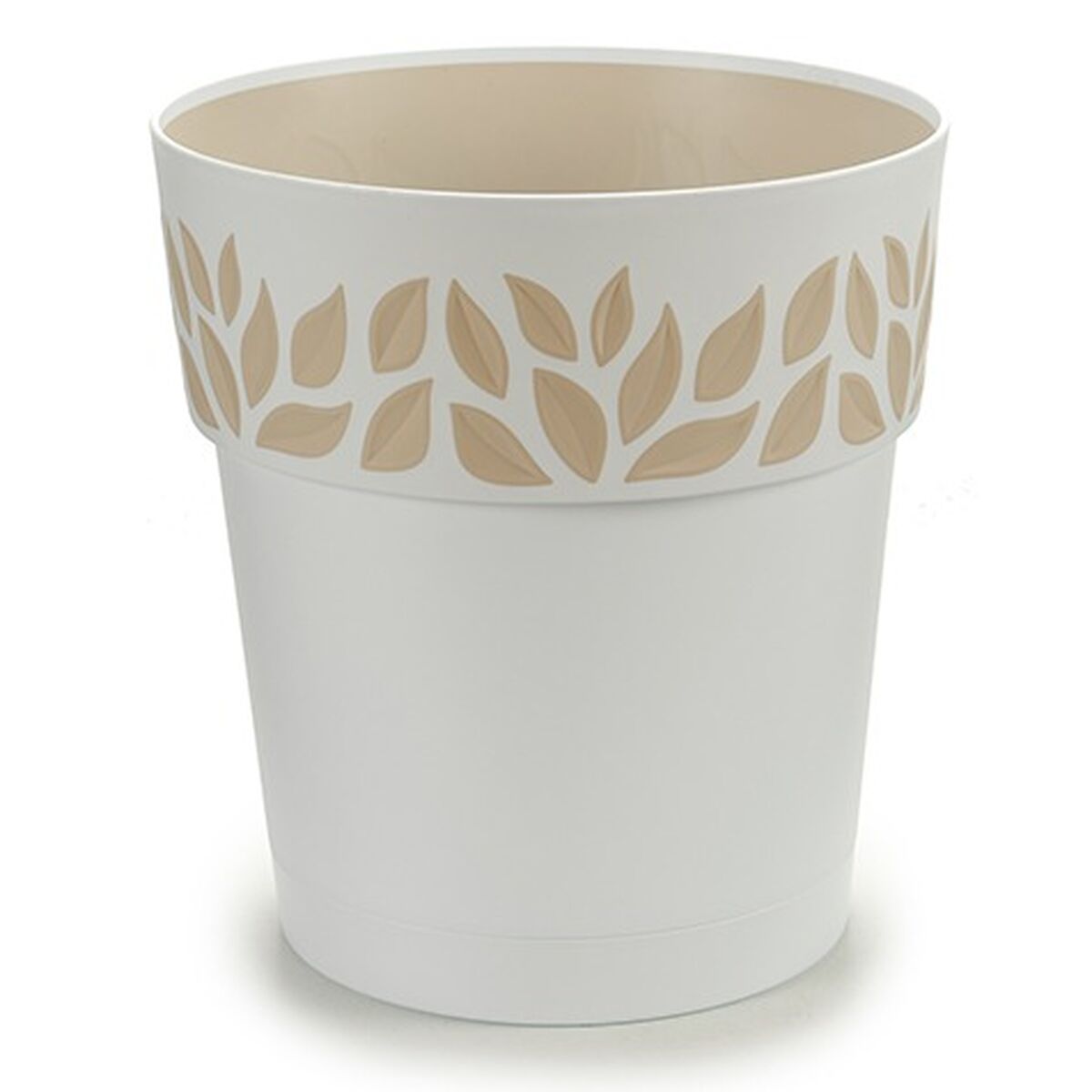 Self-watering flowerpot Stefanplast Cloe White Plastic 25 x 25 x 25 cm (6 Units)-2