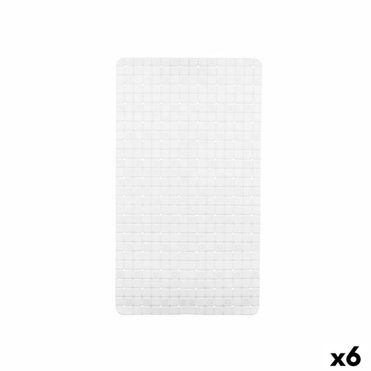 Non-slip Shower Mat Berilo BM509 - 310 BM509 - 310 White PVC 6 x 38 x 6 cm 67,7 x 38,5 x 0,7 cm Frames (6 Units)-0