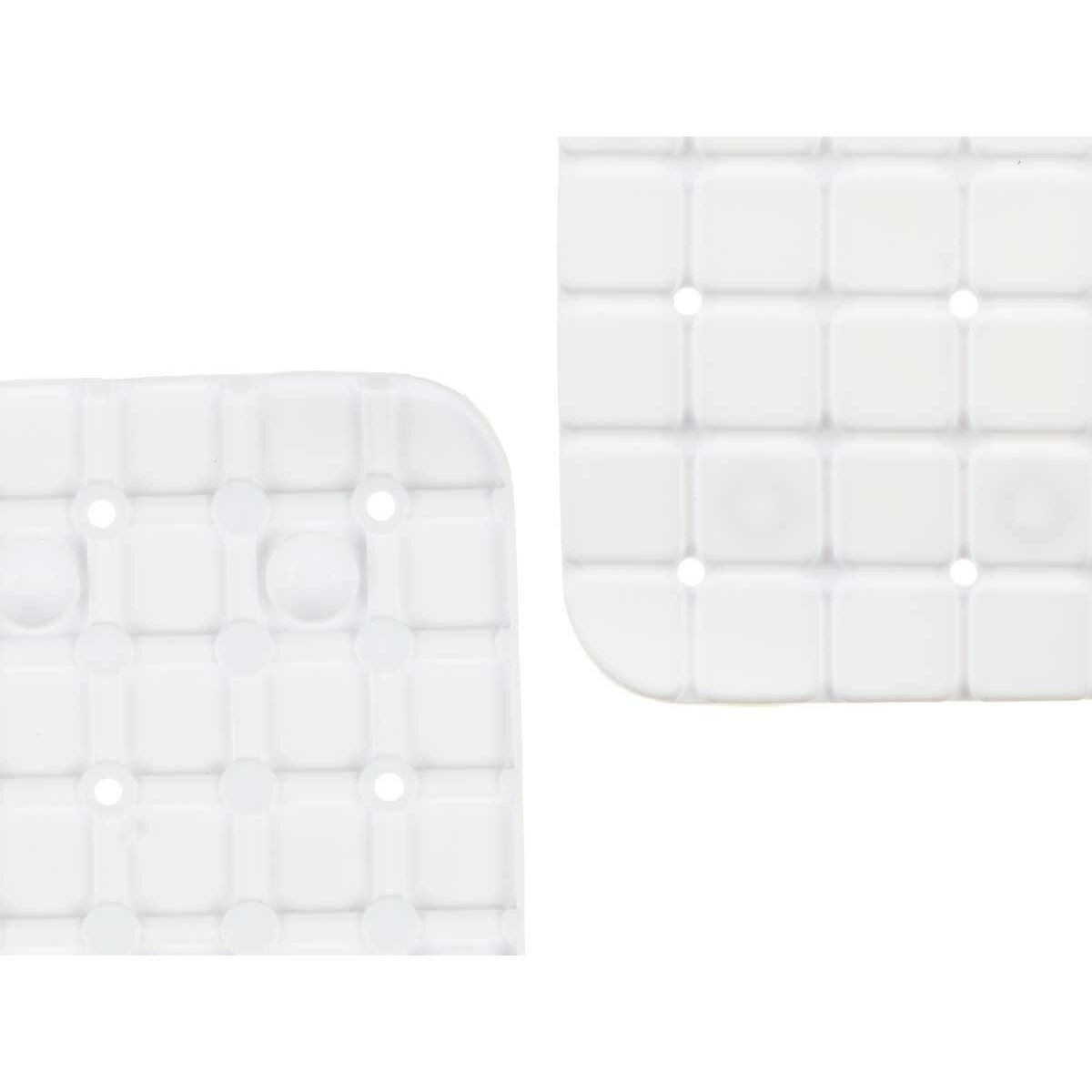 Non-slip Shower Mat Berilo BM509 - 310 BM509 - 310 White PVC 6 x 38 x 6 cm 67,7 x 38,5 x 0,7 cm Frames (6 Units)-1
