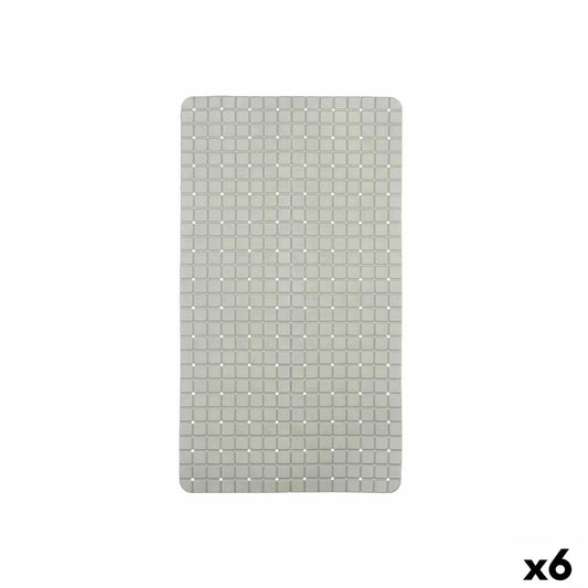 Non-slip Shower Mat Berilo BM509 - 311 BM509 - 311 Grey PVC 67,7 x 38,5 x 0,7 cm Frames (6 Units)-0