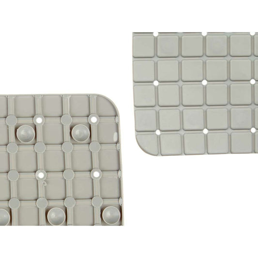 Non-slip Shower Mat Berilo BM509 - 311 BM509 - 311 Grey PVC 67,7 x 38,5 x 0,7 cm Frames (6 Units)-1