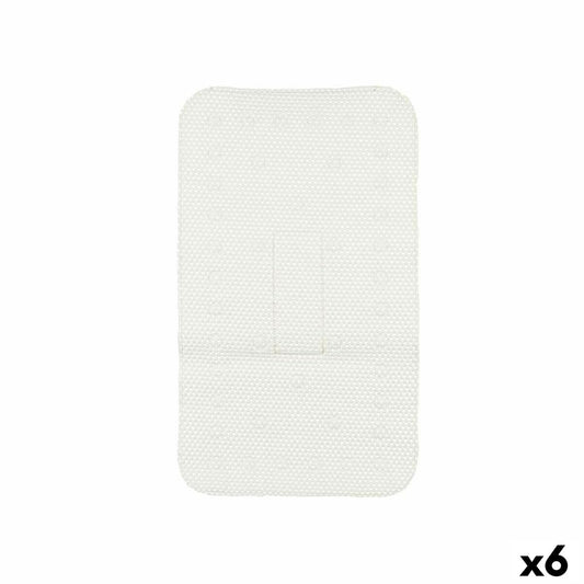 Non-slip Shower Mat Berilo BM814-4070 - 317 BM814-4070 - 317 White PVC 69,3 x 40 x 1 cm (6 Units)-0