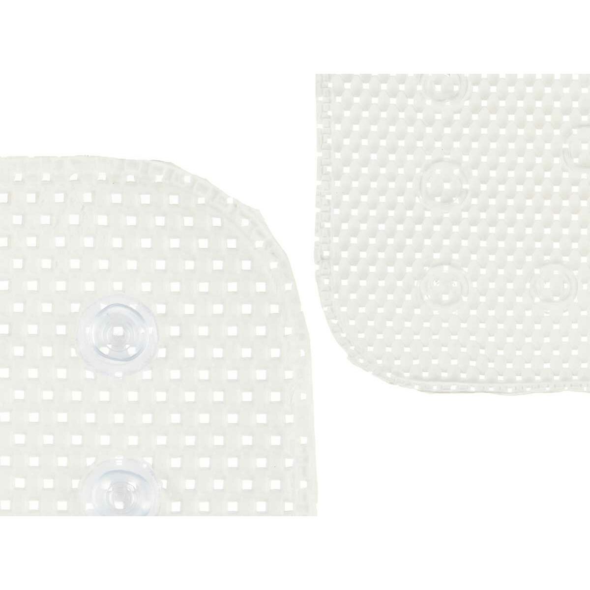 Non-slip Shower Mat Berilo BM814-4070 - 317 BM814-4070 - 317 White PVC 69,3 x 40 x 1 cm (6 Units)-1