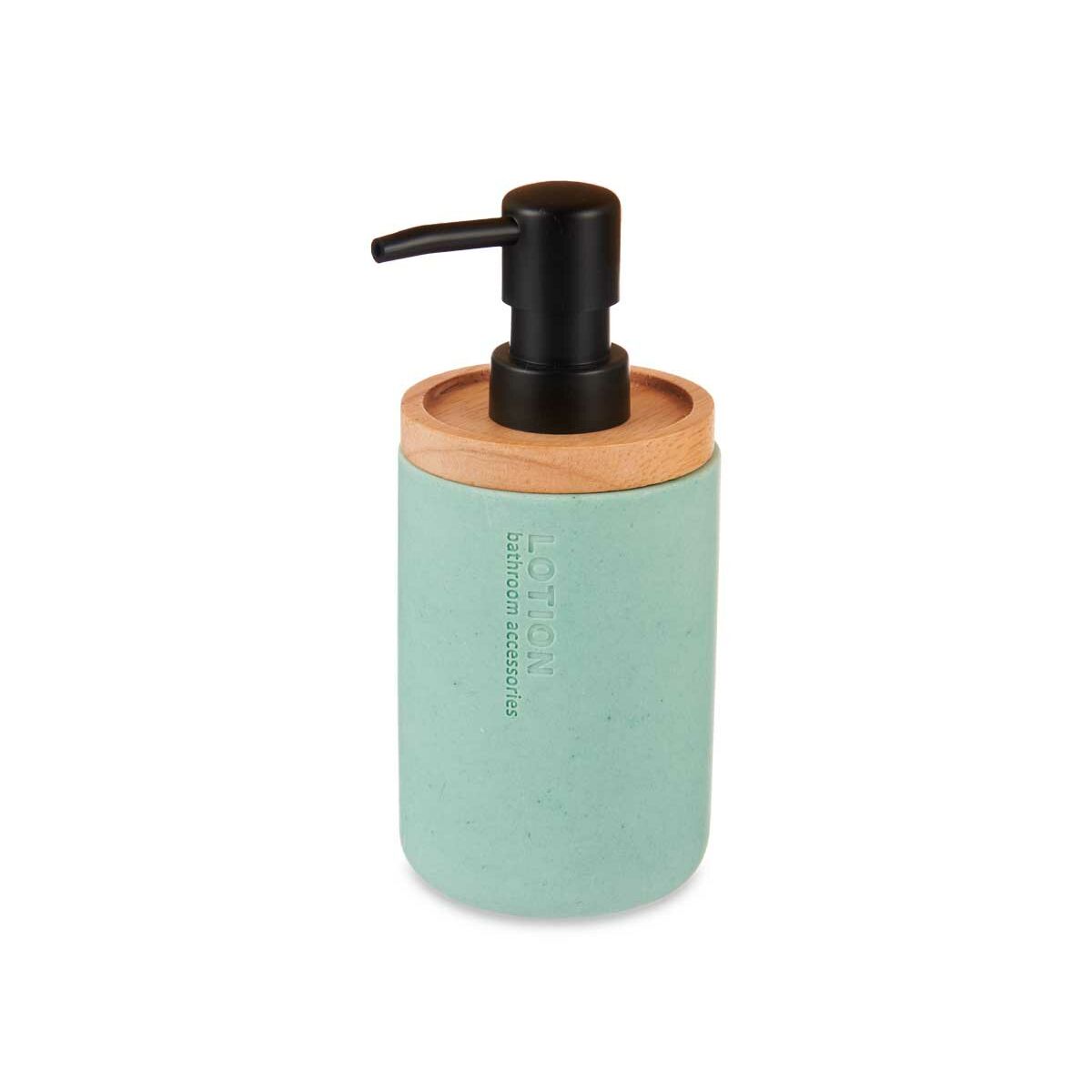 Soap Dispenser Berilo B5456BC-1 - 446 B5456BC-1 - 446 Mint Wood Resin Plastic 9,5 x 18,5 x 7,8 cm (6 Units)-2