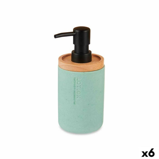 Soap Dispenser Berilo B5456BC-1 - 446 B5456BC-1 - 446 Mint Wood Resin Plastic 9,5 x 18,5 x 7,8 cm (6 Units)-0