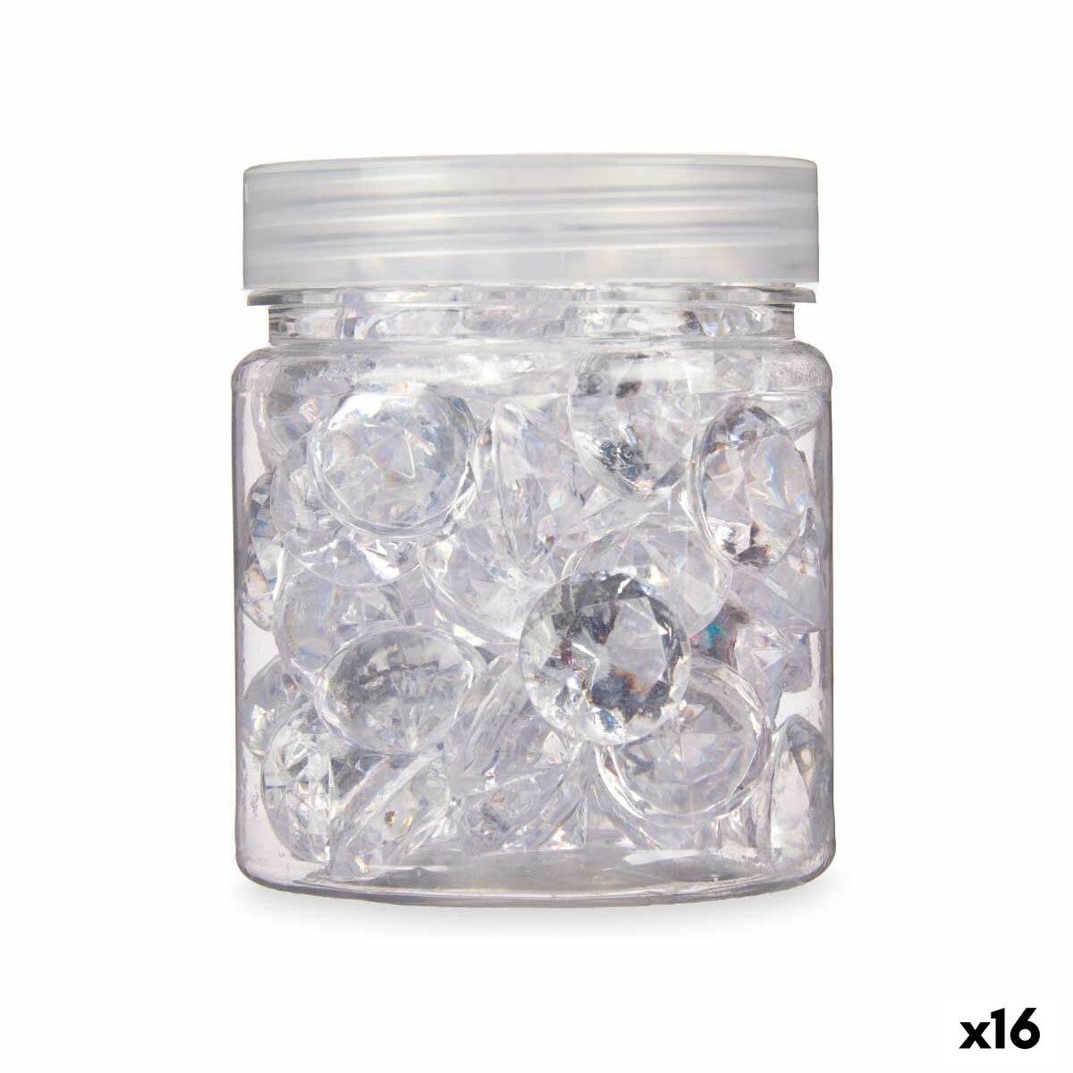 Decorative Stones Diamond 150 g Transparent (16 Units)-0