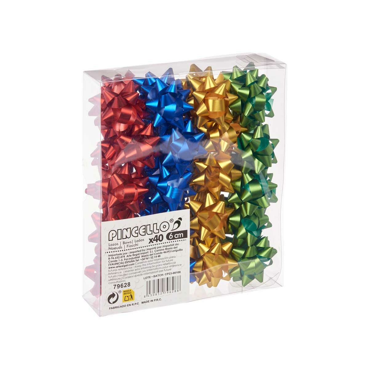 Loops Pincello 4 PVC 5 x 3,5 x 5 cm Matt Multicolour (12 Units)-2