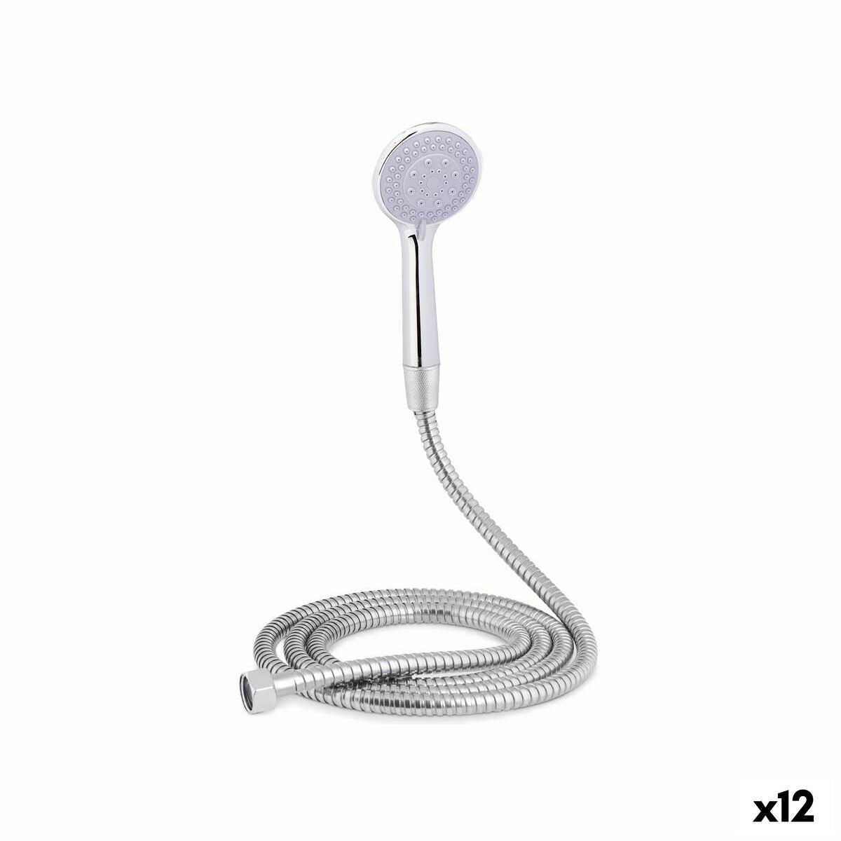 A shower head with a hose to direct the flow Berilo 170 170 Metal 2 m 14 x 24,5 x 4,5 cm 14 x 4,5 x 24,5 cm (12 Units)-0