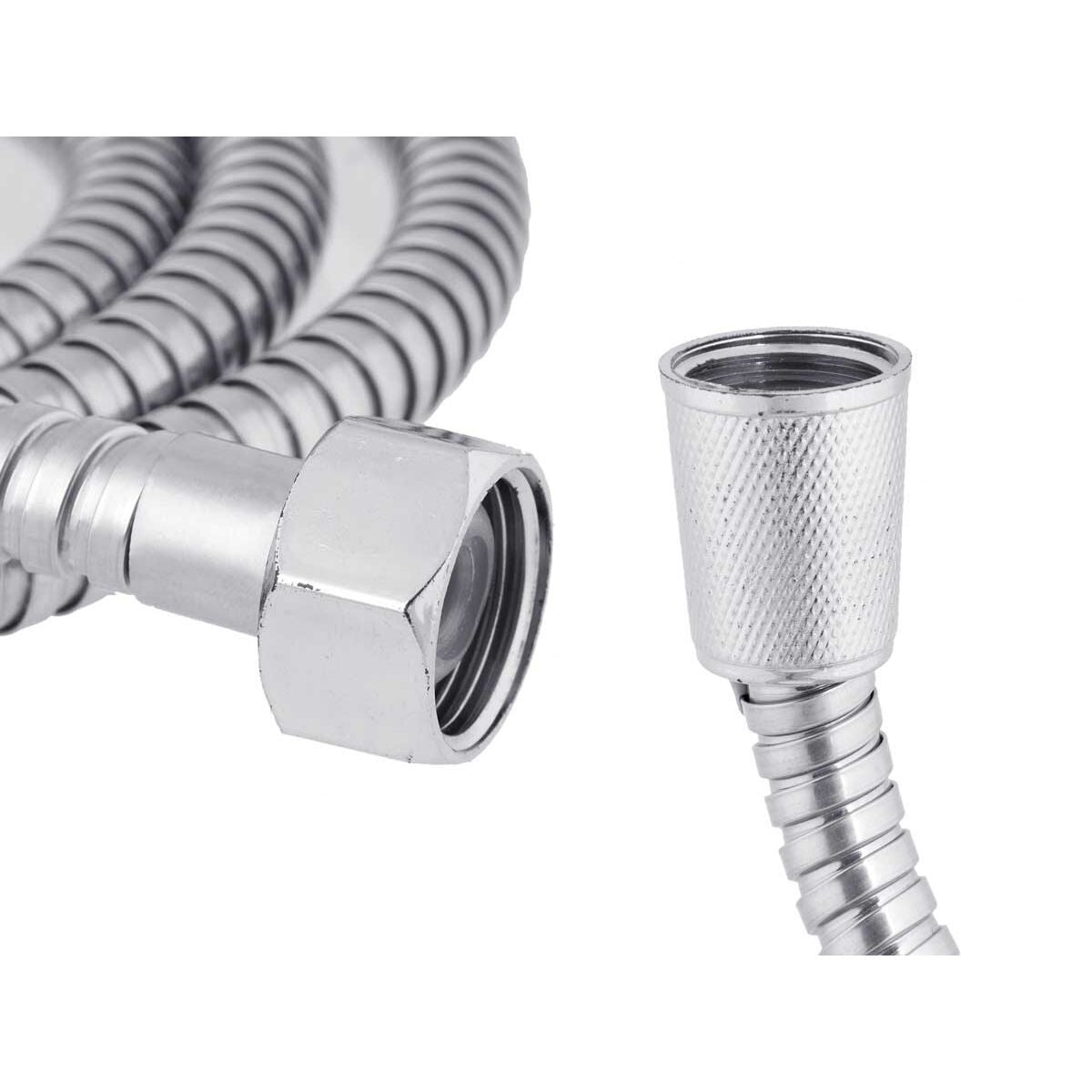 A shower head with a hose to direct the flow Berilo 170 170 Metal 2 m 14 x 24,5 x 4,5 cm 14 x 4,5 x 24,5 cm (12 Units)-1