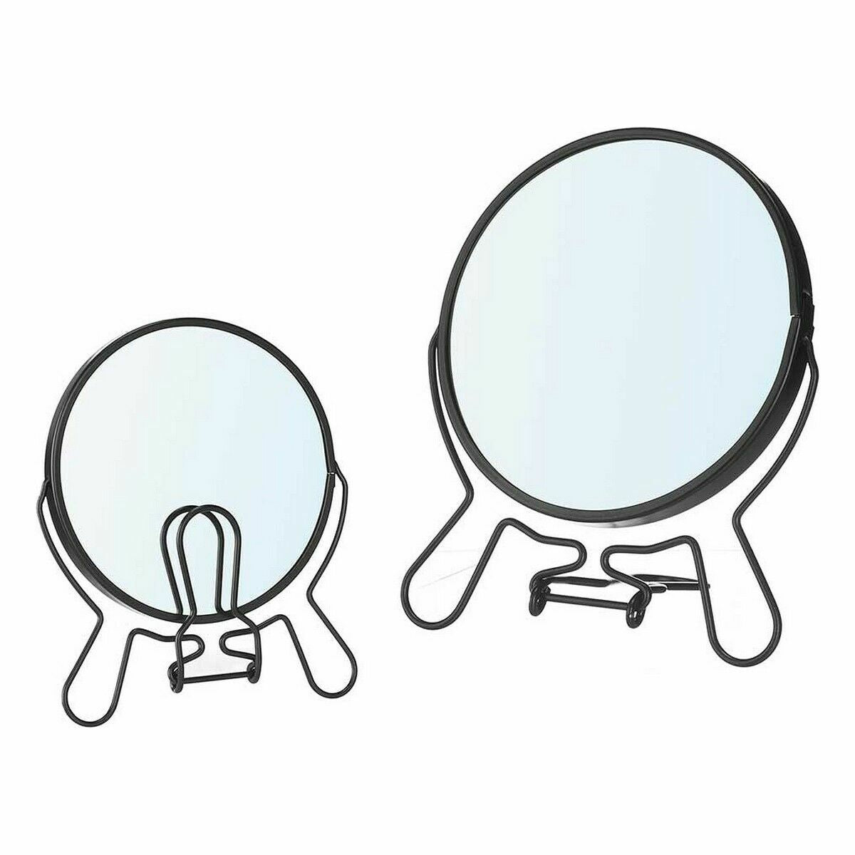 Magnifying Mirror Berilo B6444P-M Black Iron 13 x 15,3 x 1,5 cm (12 Units)-2