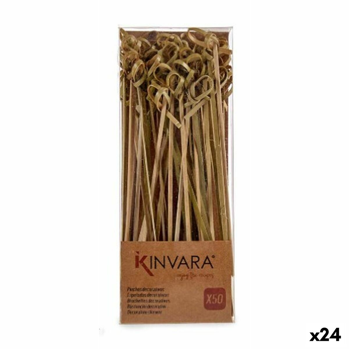 Bamboo toothpicks Kinvara SJ3485 Knot (24 Units)-0