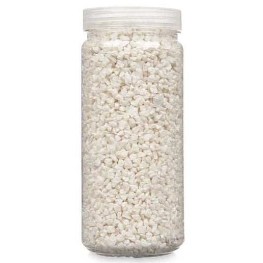 Decorative Stones White 2 - 5 mm 700 g (12 Units)-1