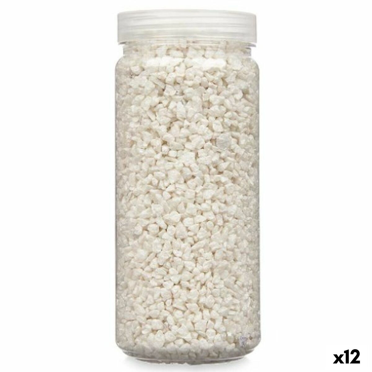 Decorative Stones White 2 - 5 mm 700 g (12 Units)-0