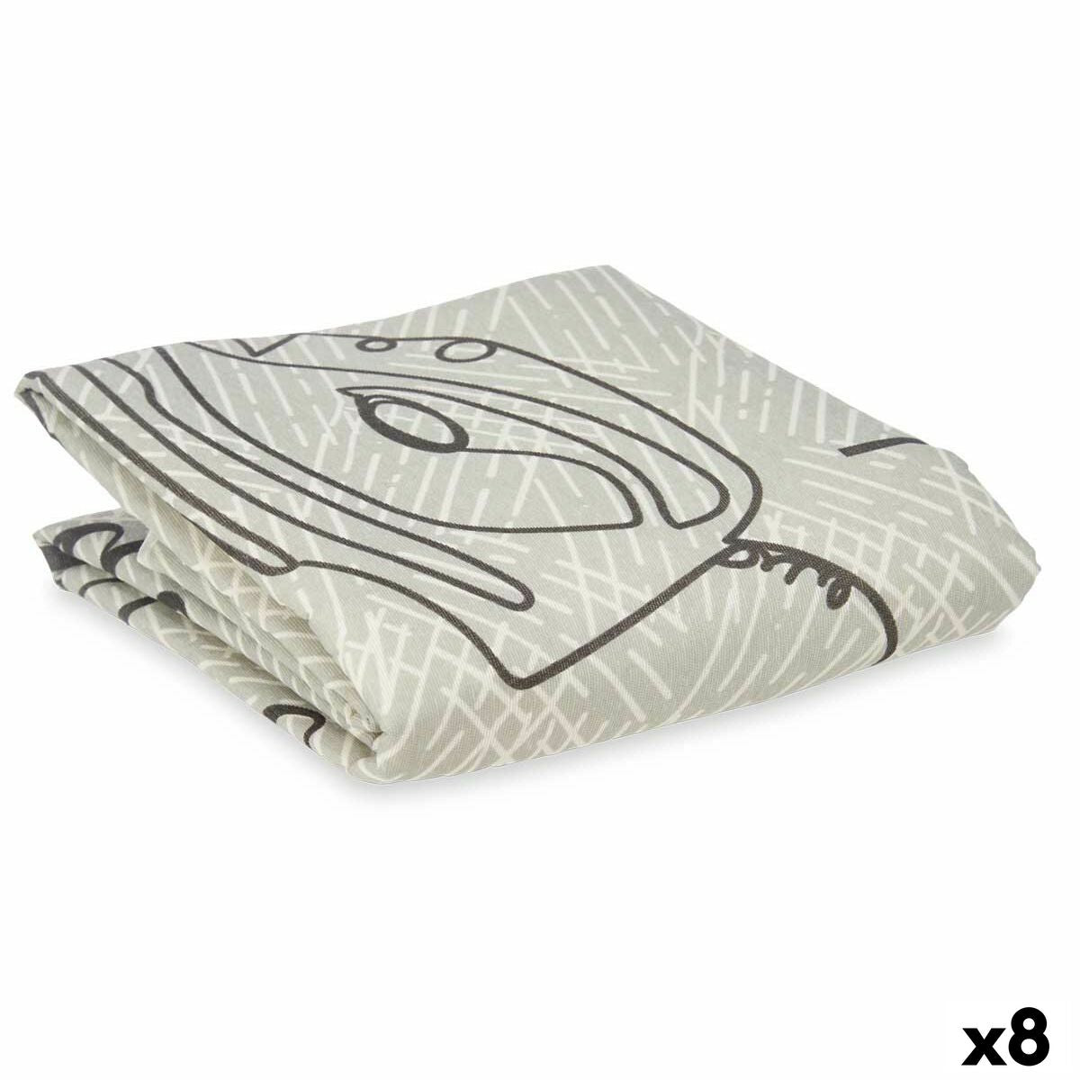 Ironing board cover Grey 140 x 50 cm Sheet (8 Units)-0
