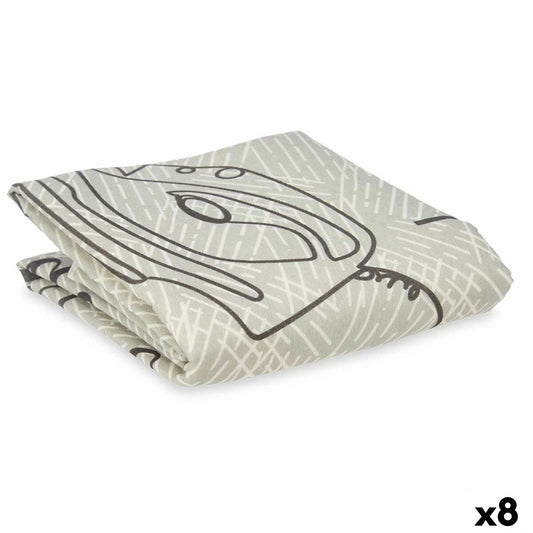 Ironing board cover Grey 140 x 50 cm Sheet (8 Units)-0