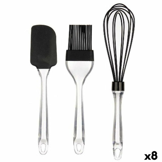 Set of Kitchen Utensils Kinvara KT11-5521D Silicone Plastic Bakery (8 Units)-0