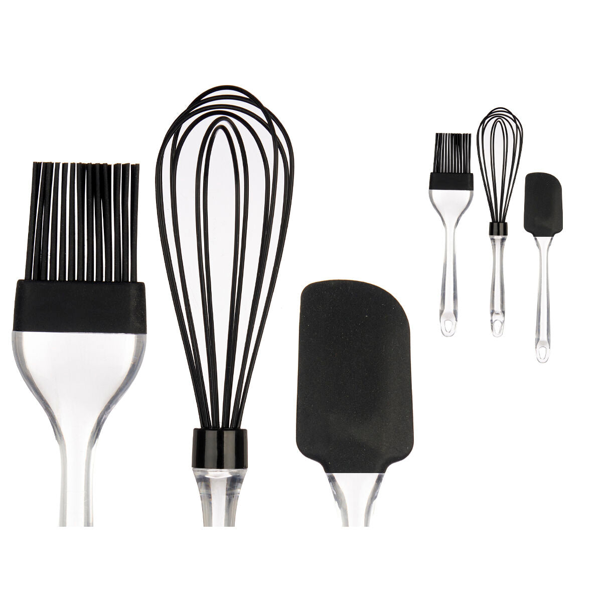Set of Kitchen Utensils Kinvara KT11-5521D Silicone Plastic Bakery (8 Units)-3