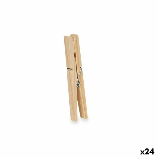 Clothes Pegs Wood 24 Pieces Set (24 Units)-0