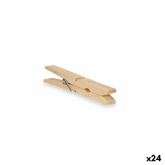 Clothes Pegs Wood 24 Pieces Set (24 Units)-0