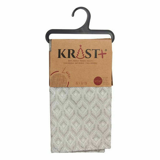 Place mat Rhombus Silver 50 x 35 cm (12 Units)-1