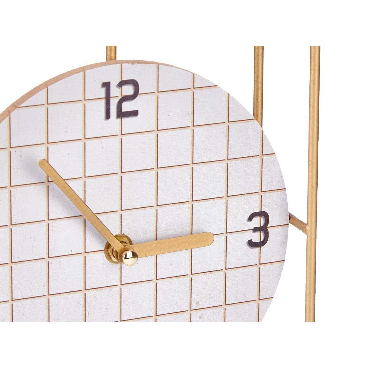 Table clock Gift Decor 22STC331-1 Black Wood Squared (6 Units)-1