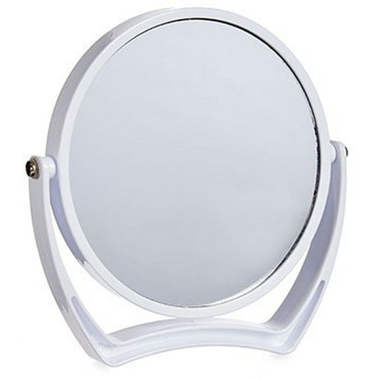 Magnifying Mirror White Crystal Plastic 19 x 18,7 x 2 cm (6 Units)-1