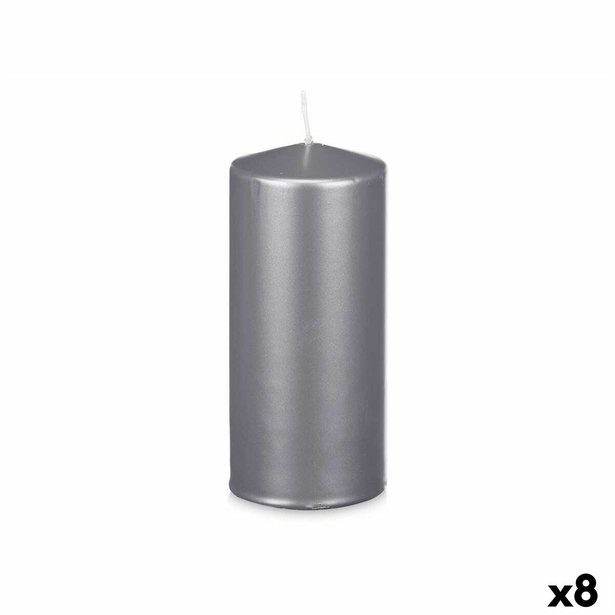 Candle Acorde 92547 Silver 9 x 20 x 9 cm (8 Units)-0