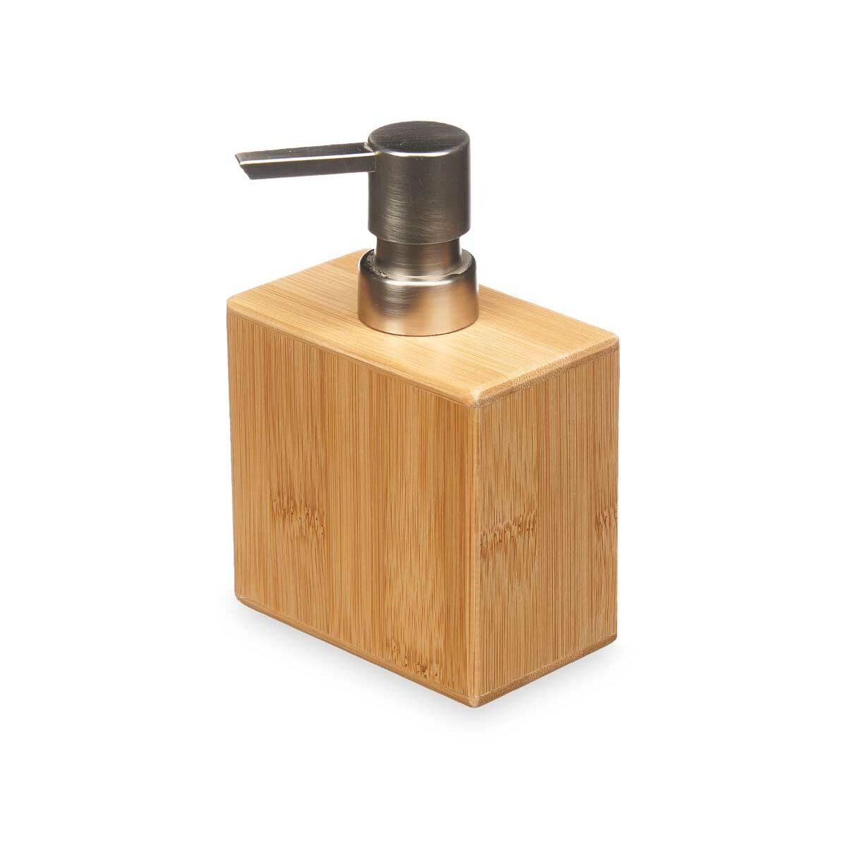 Soap Dispenser Berilo B7490-1 B7490-1 Silver Bamboo Plastic 9,7 x 15 x 5,8 cm (12 Units)-2