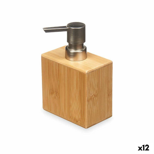 Soap Dispenser Berilo B7490-1 B7490-1 Silver Bamboo Plastic 9,7 x 15 x 5,8 cm (12 Units)-0