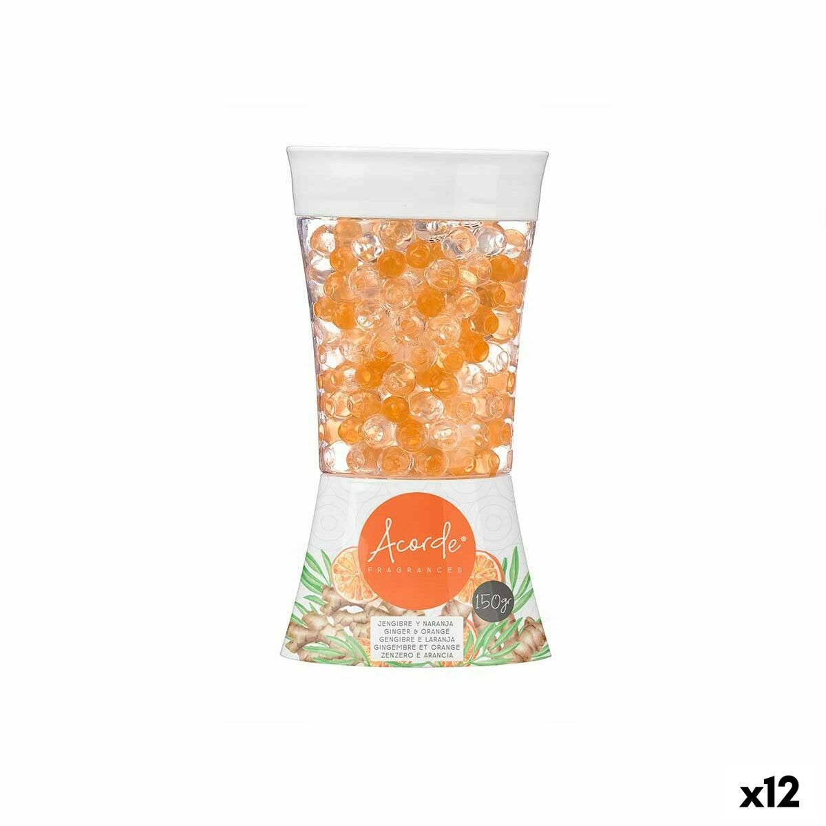 Air Freshener Acorde F-612 Orange Ginger 150 g Gel (12 Units)-0