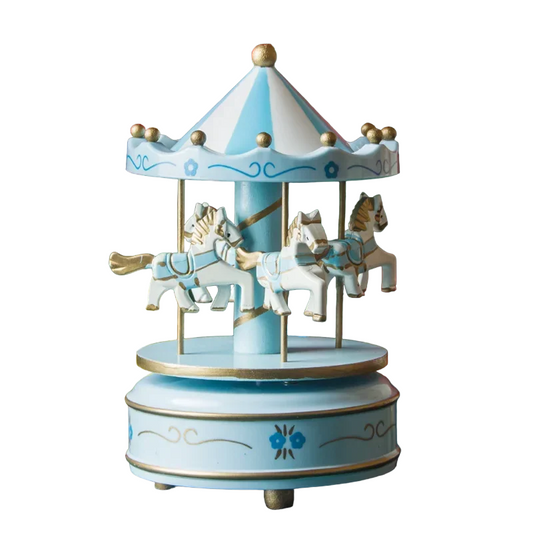 Enchanting Christmas Carousel Octave Music Box Ornament-0