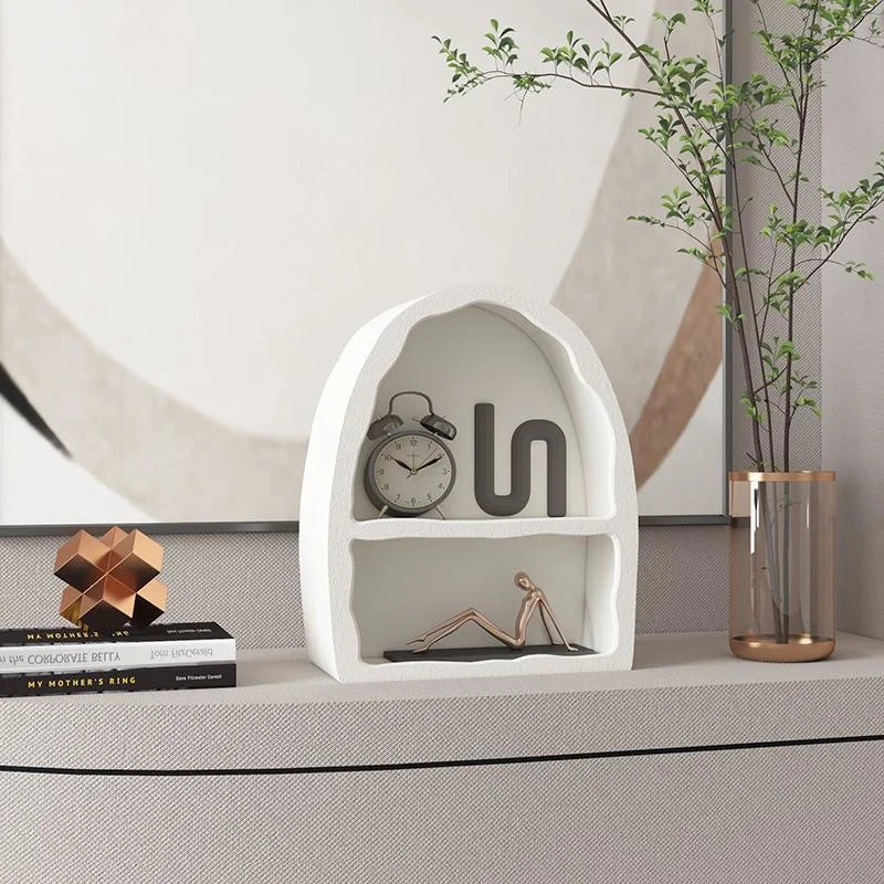 Nordic Arched Wall Cabinet: Stylish Living Room Storage-2