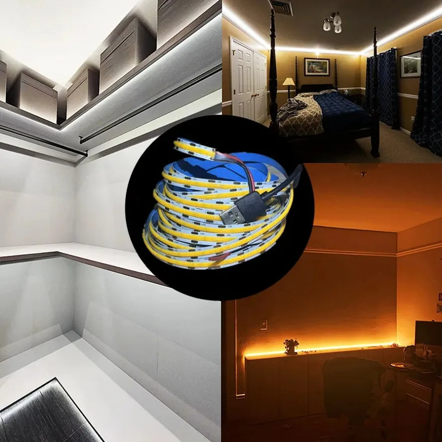 USB-Powered High-Density COB LED Light Strip-2