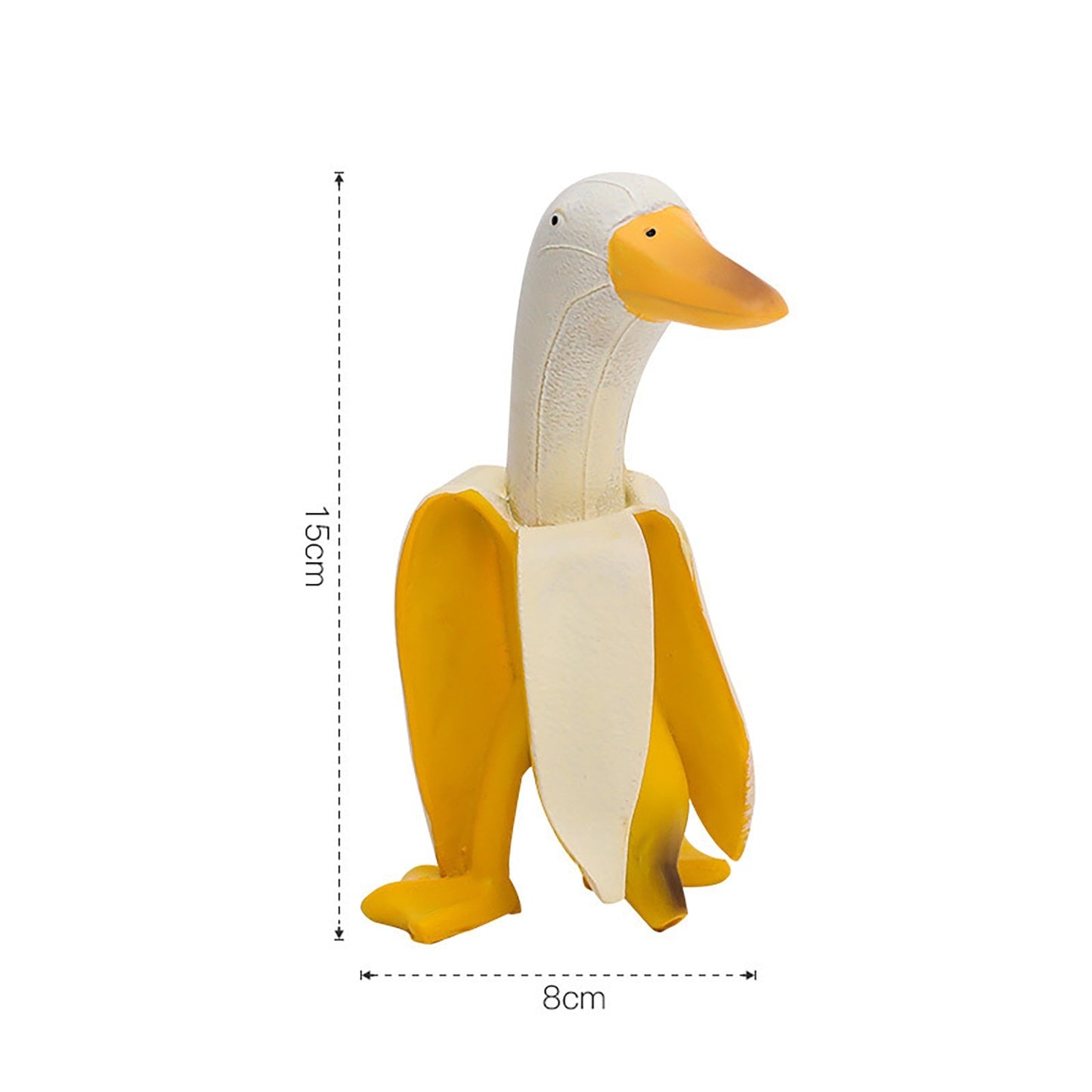 Banana Duck Art Statue, Garden Yard Outdoor Decor, Cute Funny Whimsical Peeled Banana Duck Figurines Decoration Ornaments-3