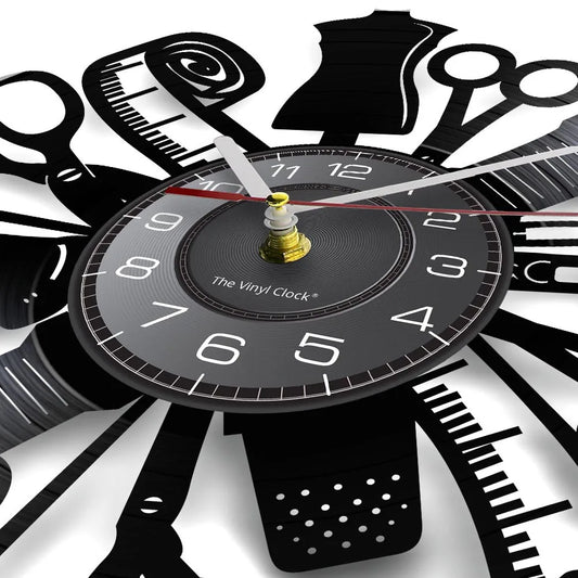 Vintage Sewing Machine Wall Clock: Retro Chic for Timeless Decor-1
