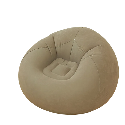 Inflatable PVC Lounger Sofa - Comfortable Single-Seater for Living Room-0