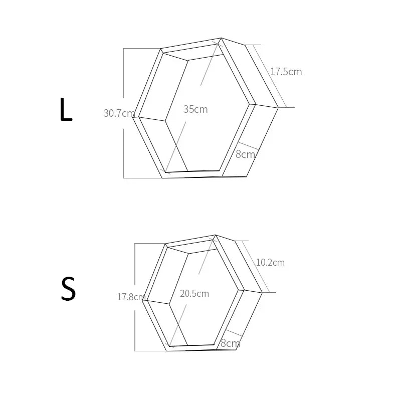 Children Nordic Hexagon Wall Shelves-2