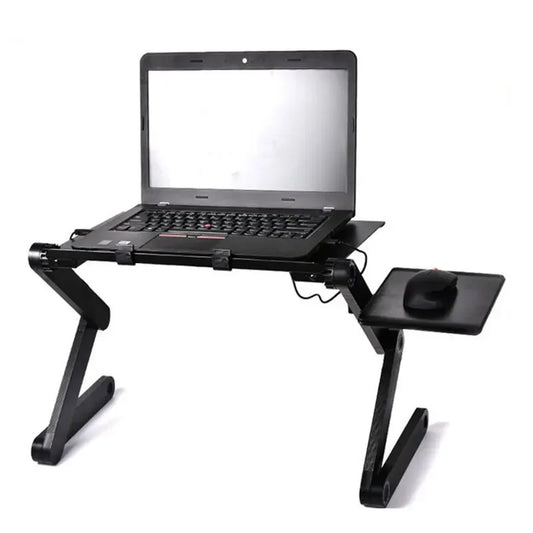 Adjustable Vented Laptop Stand - Foldable Desk for Office-0