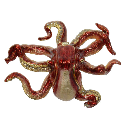 Octopus Bejeweled Enamel Trinket-0