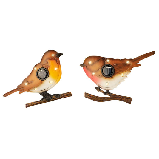 Decorative Garden Figure Lumineo 894881 Metal Bird 18 x 4,5 x 13 cm-0