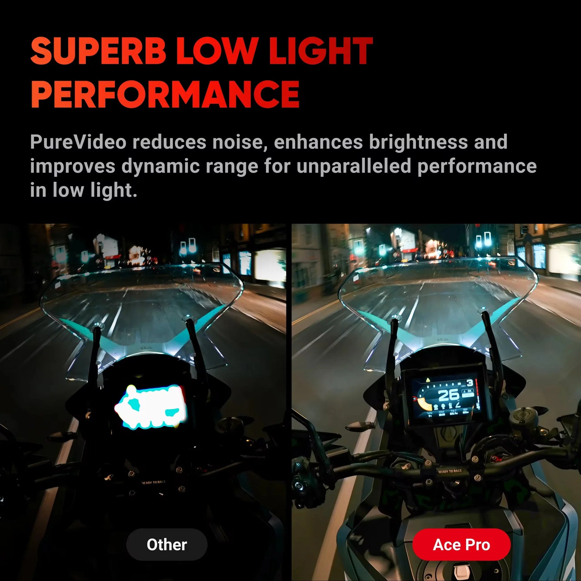 4K Action Camera Sensor Dual Stabilization Black-2