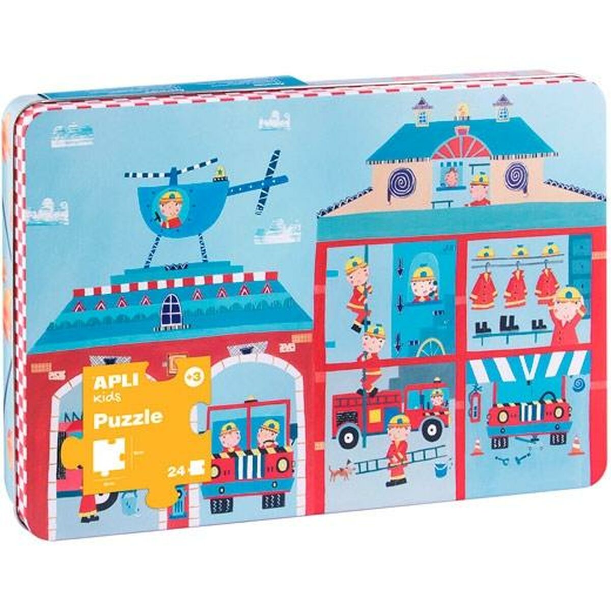 Puzzle Apli 48 x 32 cm Fireman 24 Pieces (8 Units)-1