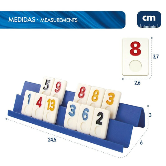 Board game CB Games Rummi 24,5 x 3 x 6 cm (112 Pieces) (6 Units)-1