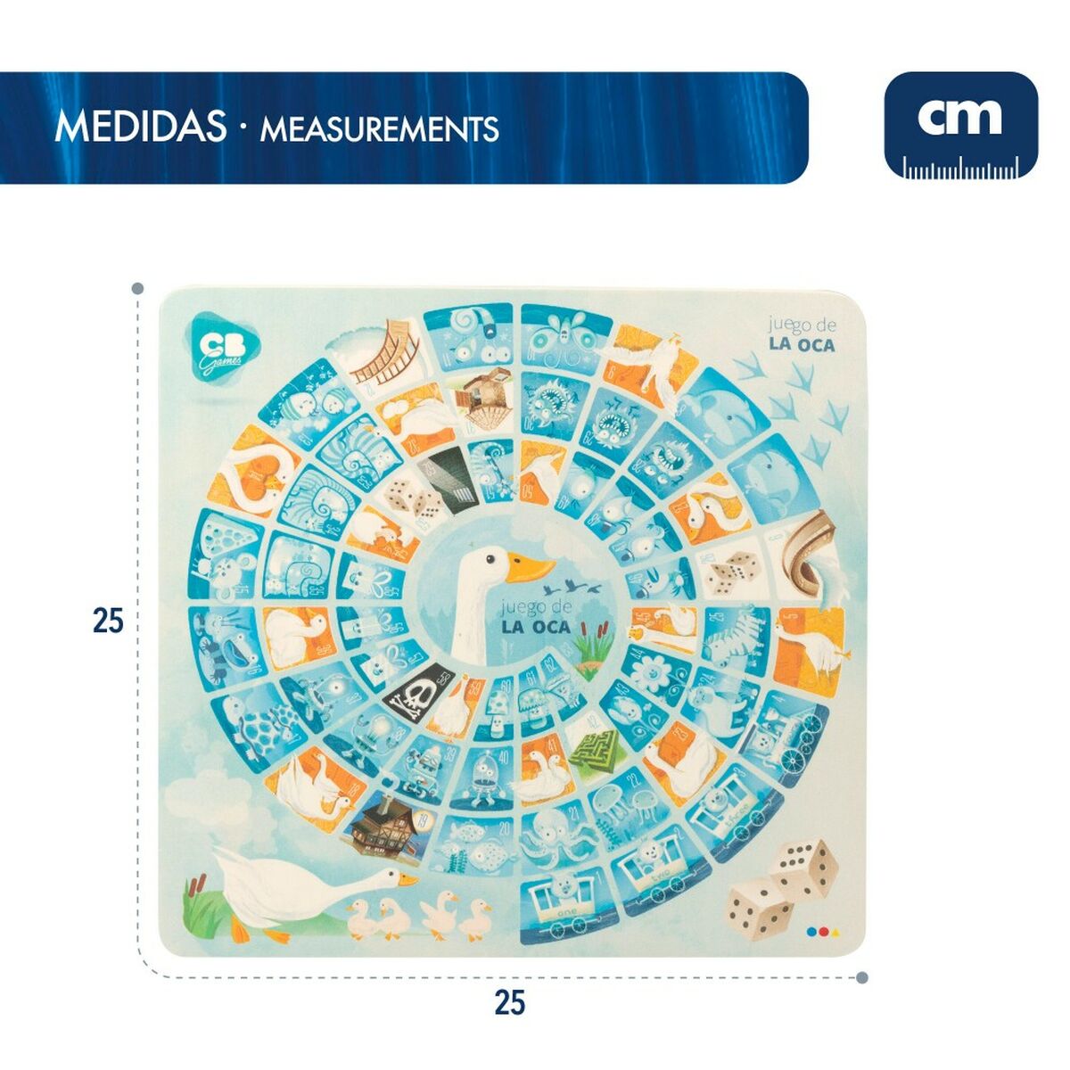 Parchís and Oca Board CB Games 25 x 1 x 25 cm (25 Pieces) (6 Units)-1