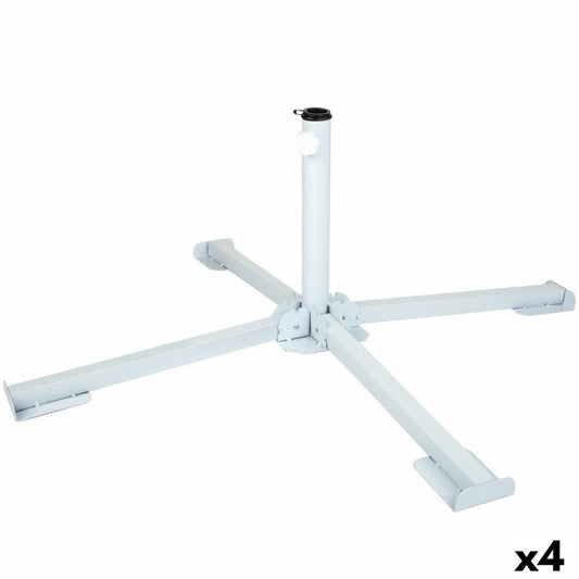 Base for beach umbrella Aktive White Plastic Sponge EPS 85 x 31 x 85 cm (4 Units)-0
