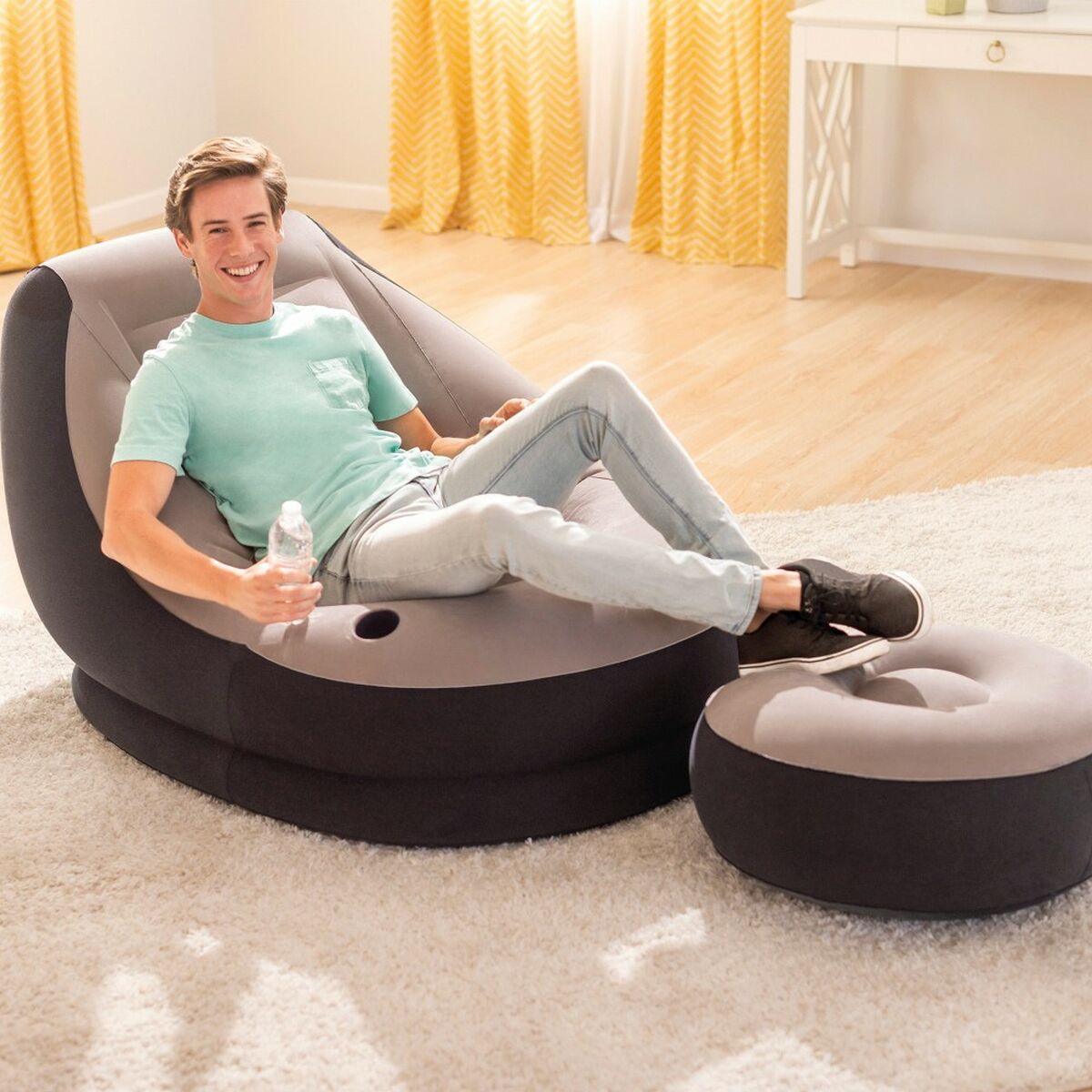 Inflatable Armchair Intex ULTRA LOUNGE 99 x 76 x 130 cm (4 Units)-3