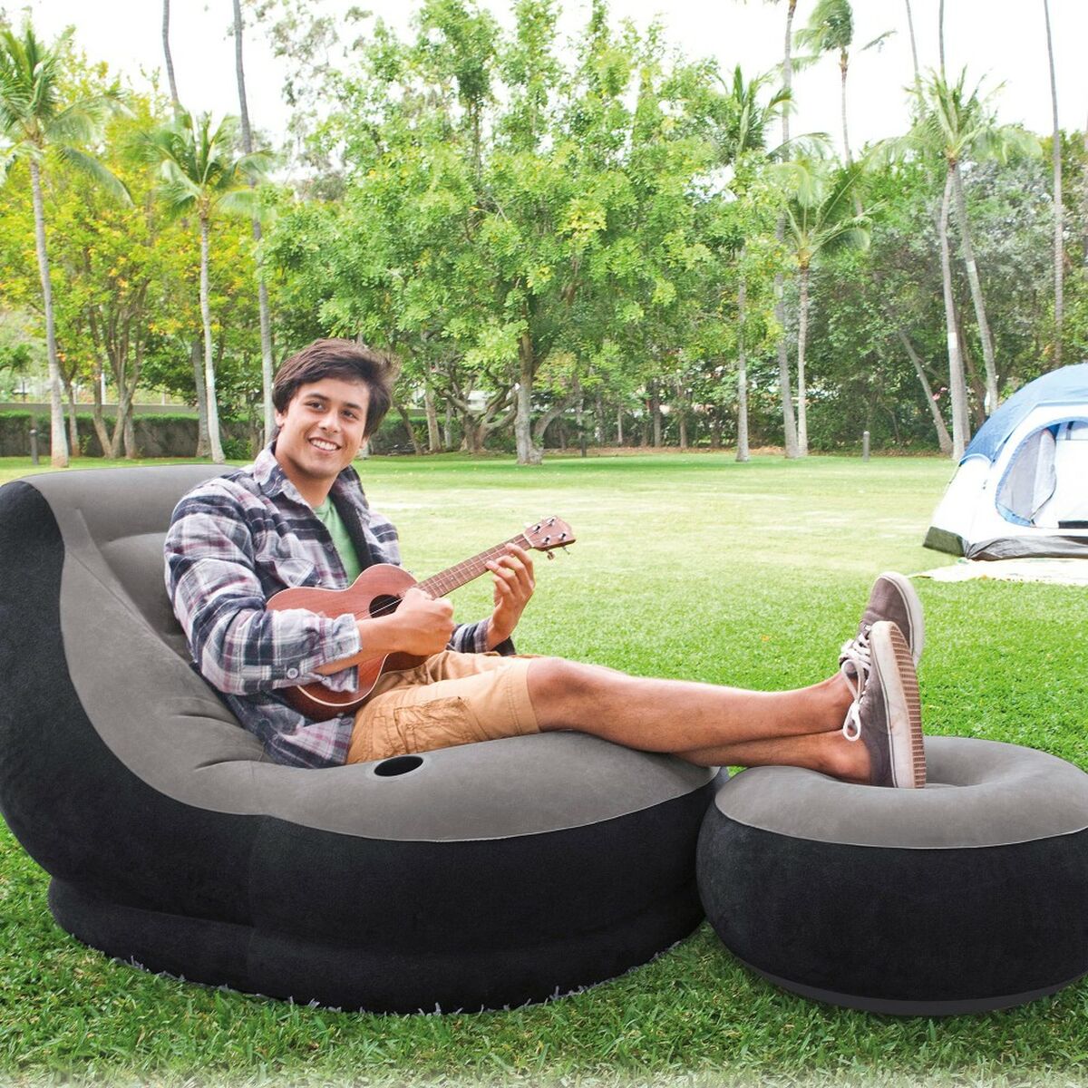 Inflatable Armchair Intex ULTRA LOUNGE 99 x 76 x 130 cm (4 Units)-2