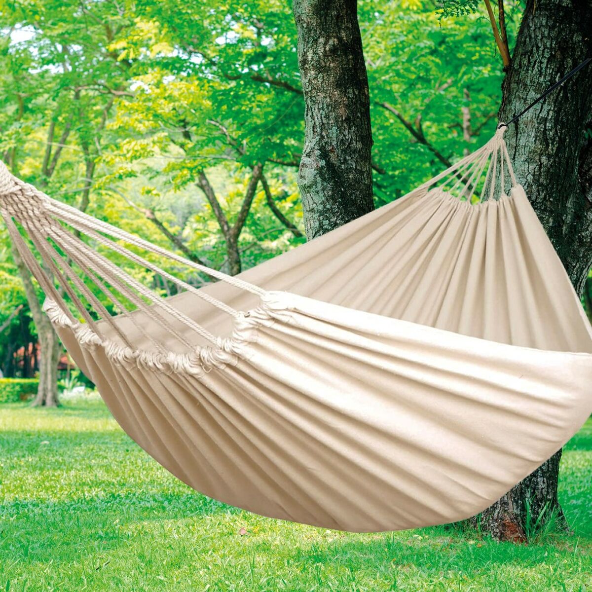 Hanging Hammock Aktive Beige 220 x 150 cm (2 Units)-1