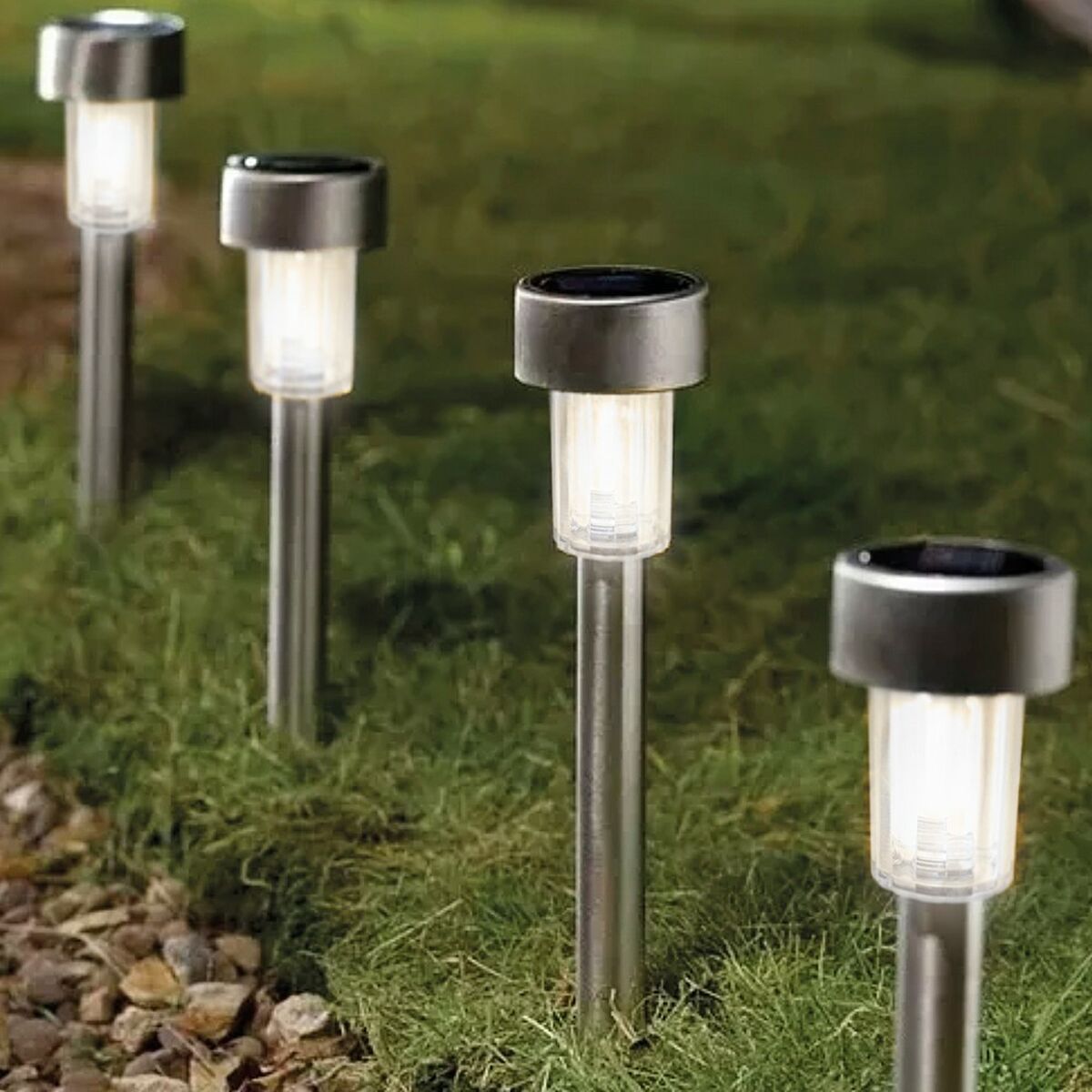 Solar garden lights Aktive Plastic 5,5 x 36 x 5,5 cm (24 Units)-5